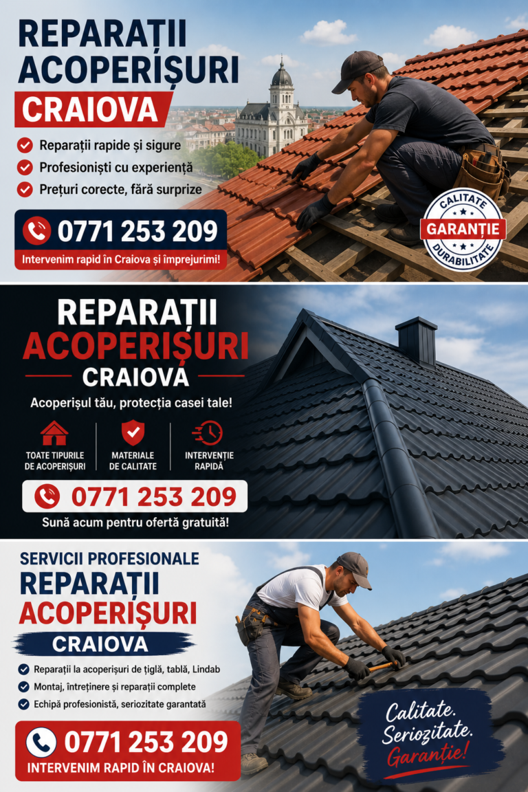Firma Reparatii Acoperisuri Craiova