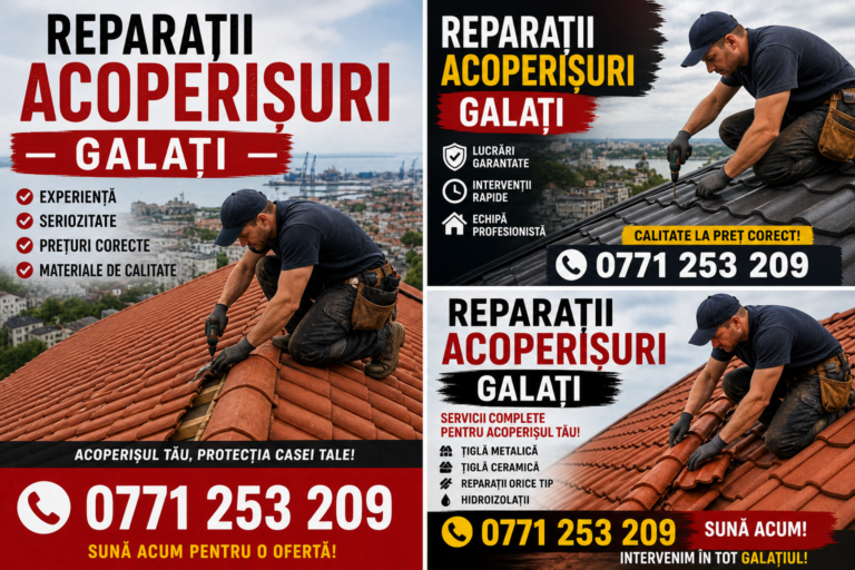Firma Reparatii Acoperisuri Galati