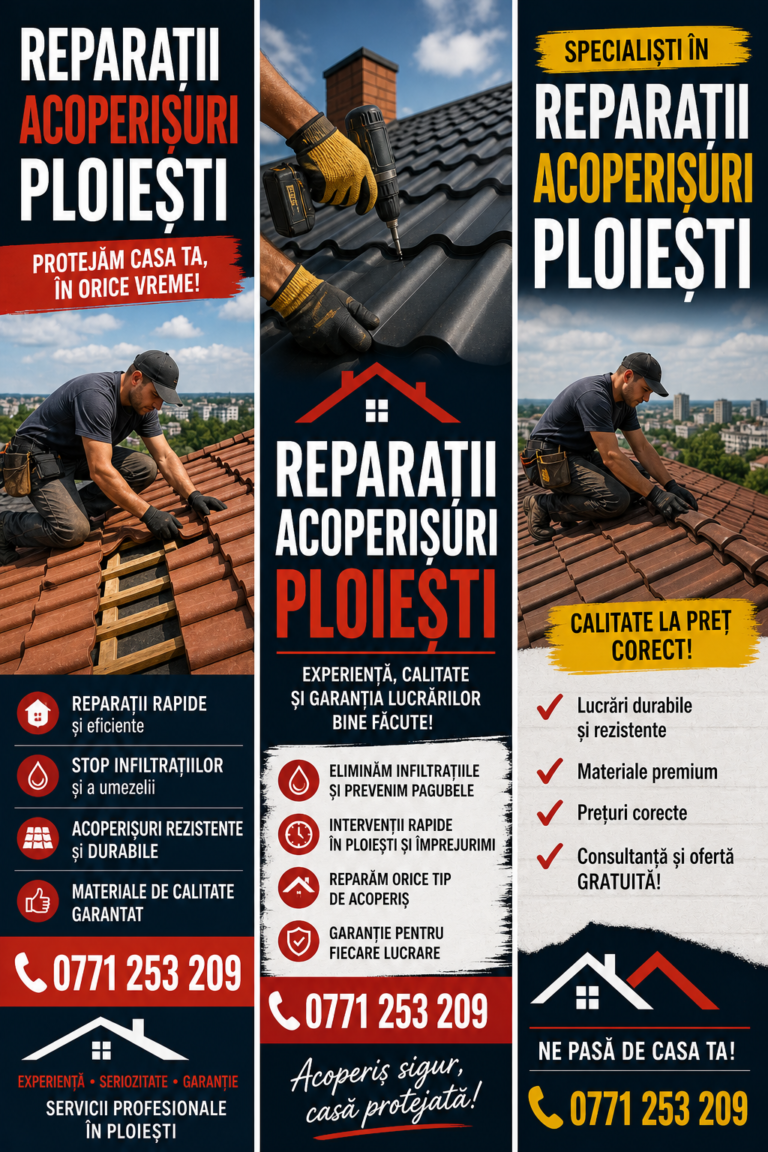 Firma Reparatii Acoperisuri Ploiesti