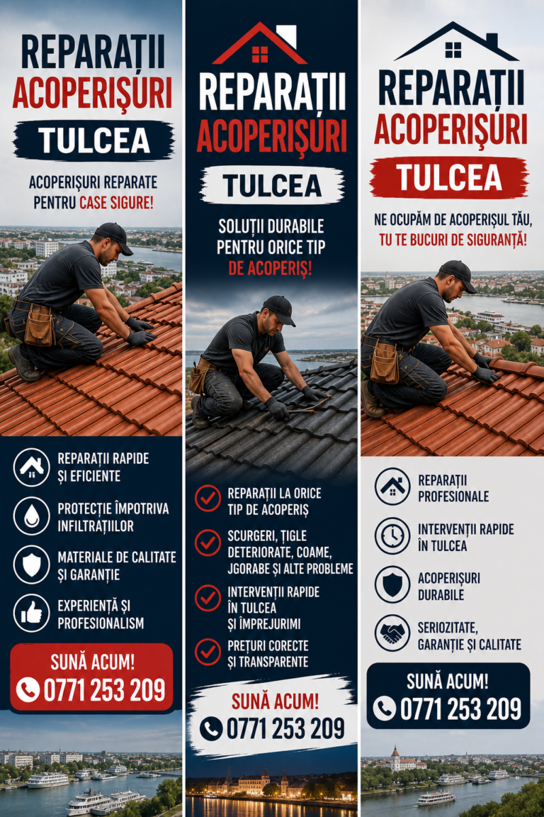 Firma Reparatii Acoperisuri Tulcea