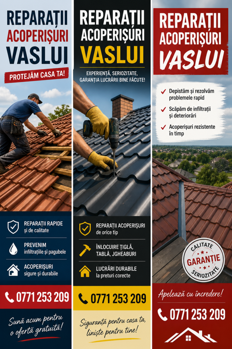 Firma Reparatii Acoperisuri Vaslui