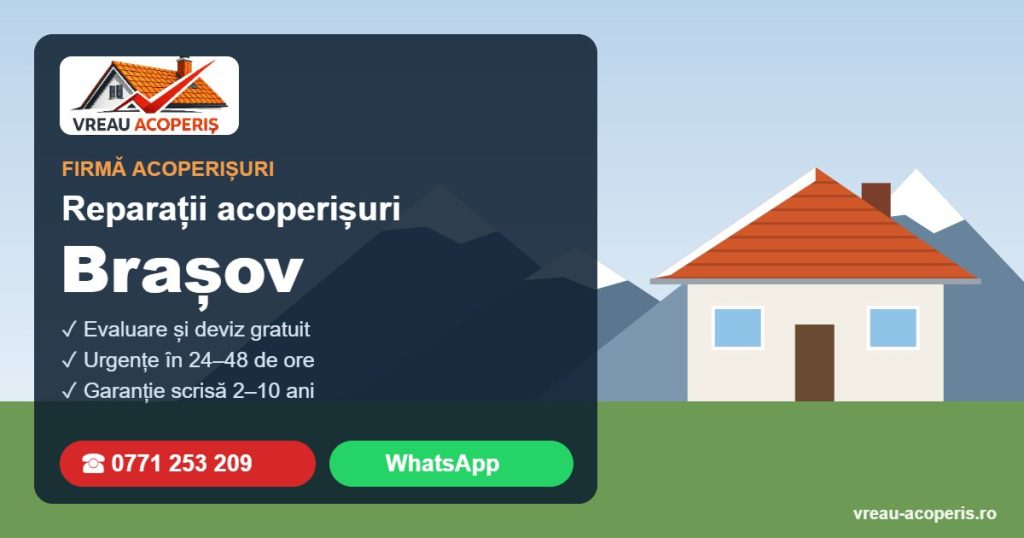 Firmă reparații acoperișuri Brașov – Vreau Acoperiș