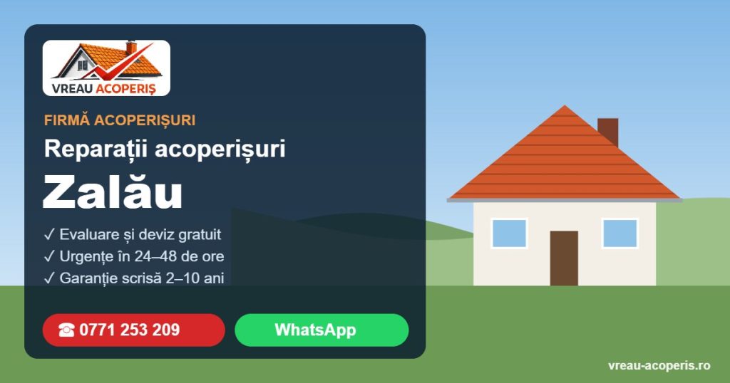 Firmă reparații acoperișuri Zalău – Vreau Acoperiș