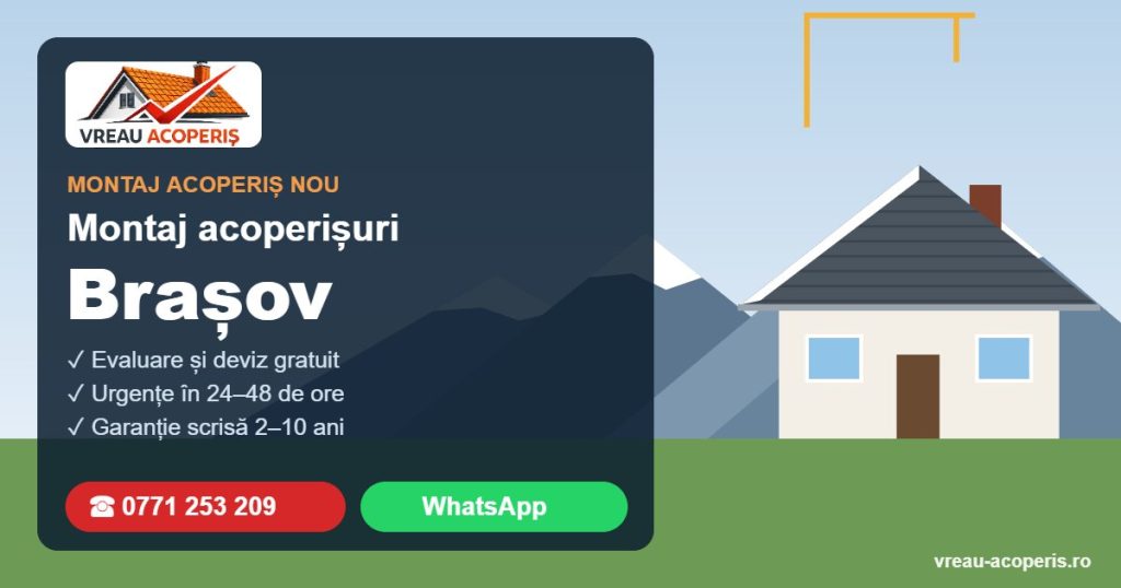 Montaj acoperișuri Brașov – Vreau Acoperiș